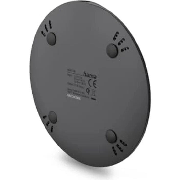 Hama Wireless Charger, QI Ladepad 15W, Schwarz - Induktive Schnellladetechnologie für Smartphones – Bild 3