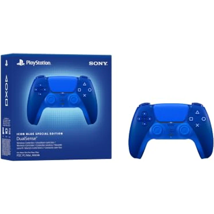 Sony PlayStation 5 DualSense, Wireless Controller mit haptischem Feedback, Ice Blue – Bild 2