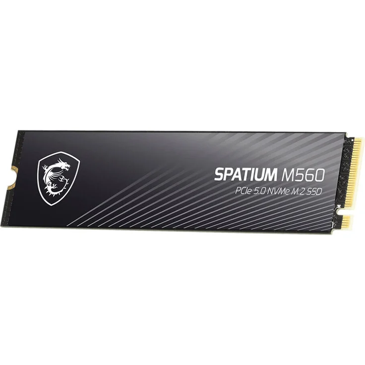 MSI Spatium M560 1TB SSD M.2 Golden - PCIe 5.0, Lesegeschwindigkeit bis zu 10.200 MB/s