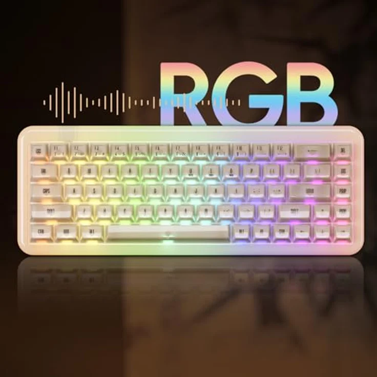 Akko YU01 Antique Jade Gaming-Tastatur, RGB - 65%, V3 Piano Pro Switches (ISO) – Bild 2