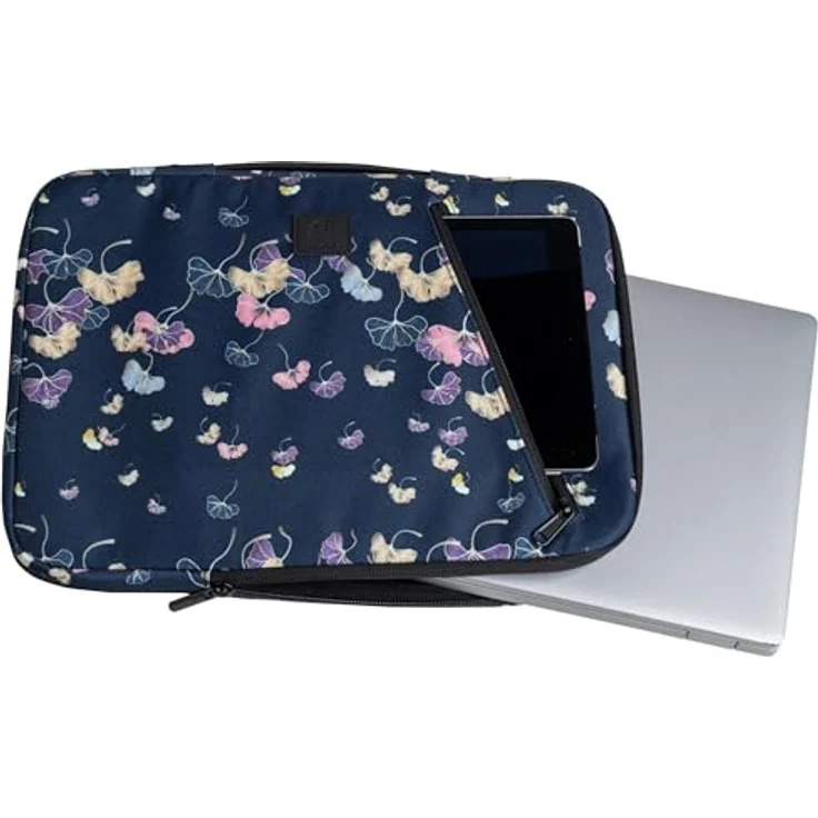Exacompta Laptophülle Sleeve 16", Universal, aus recyceltem Polyester, wasserabweisend, Blau – Bild 4