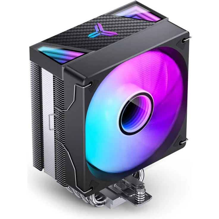 Jonsbo CR-1000 V3 PRO Color CPU-Kühler, 120 mm mit 6 Heatpipes, PWM Steuerung, RGB - schwarz