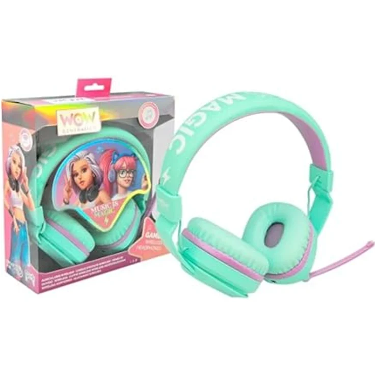 KIDS LICENSING Wow Generation Kabellose Kopfhörer, 5.0-Bluetooth, Mikrofon, 6-8 Stunden Akkulaufzeit, Pink – Bild 2