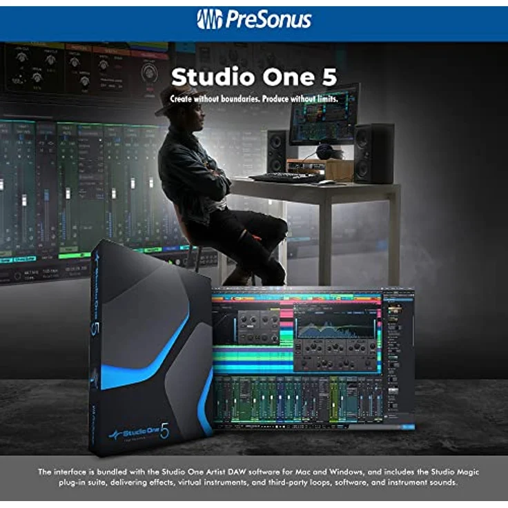PreSonus Revelator Dynamic | USB-Mikrofon für Recording, Podcasting und Streaming inklusive Effekte, einfach nutzbare Presets und Mixer sowie Studio One DAW Aufnahmesoftware – Bild 3
