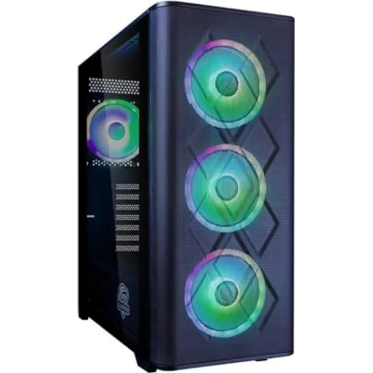 One Gaming High End PC Black Edition AN132, AMD Ryzen 7 9800X3D, RTX 5070, 32 GB DDR5, 2000 GB SSD, Schwarz
