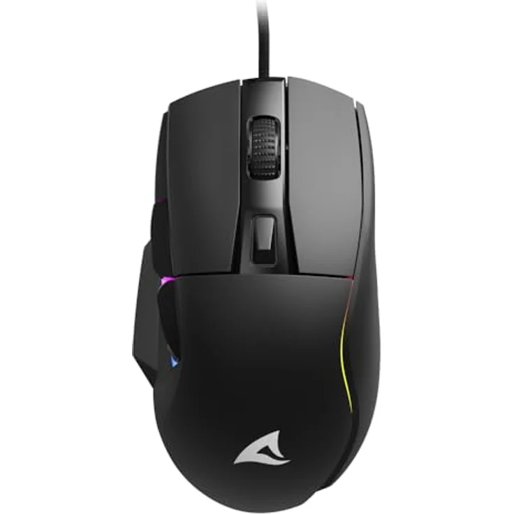 Sharkoon Skiller SGM35 Black, Optical Gaming Maus, RGB, PBT Button – Bild 1