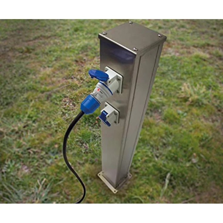 as - Schwabe E Caravan Kabeltrommel 230 V – Verlängerungskabel-Trommel mit E Stecker & 25 m Leitung – Robustes Camping Zubehör für den Außenbereich – IP44 – Made in Germany - Schwarz I 10176 – Bild 6