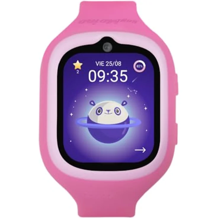 Soymomo Space 3.0 GPS-Uhr für Kinder, Smartwatch mit HD-Anrufen, Notfallknopf, Eltern-App, GPS, Schwarz/Rosa – Bild 2