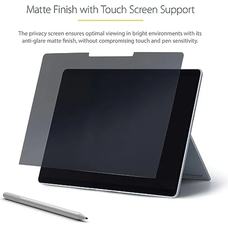 StarTech.com 13.5" Surface Laptop/Surface Book Sichtschutzfolie, Entspiegelung/Blickschutzfolie mit 51% Blaulichtreduktion, Notebook Daten-/Displayschutzfolie, Matt (135S-PRIVACY-SCREEN) – Bild 3
