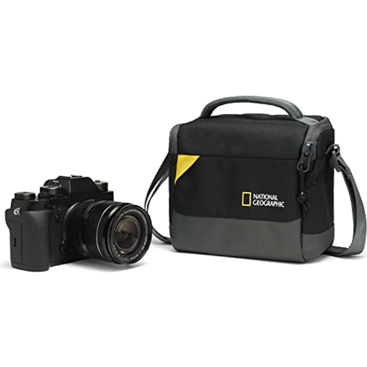 Manfrotto National Geographic Schultertasche Klein, Fotorucksack in schwarz mit leichtem Design und robustem Reißverschluss – Bild 5