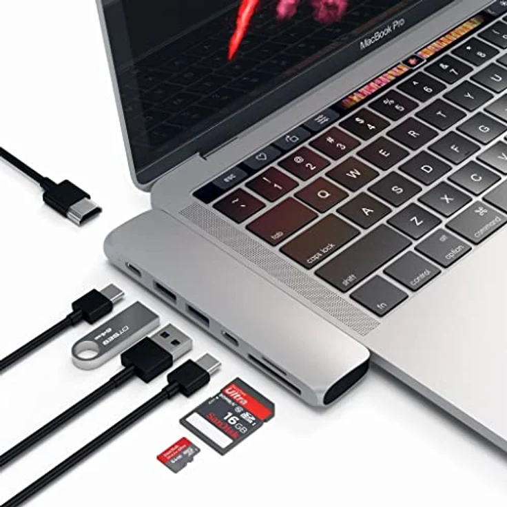 Satechi USB-C Pro Hub Multi-Port Adapter 4K HDMI silber - Preisvergleich – Bild 4