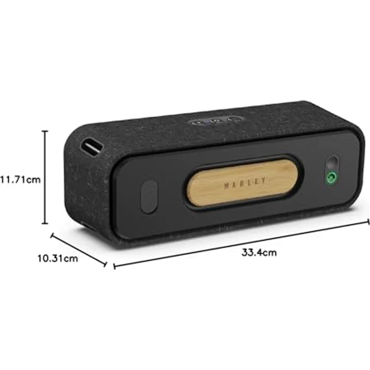 House of Marley Bluetooth-Lautsprecher Get Together 2 (20 h, Akkubetrieb), Bluetooth Lautsprecher, Gelb, Schwarz – Bild 10