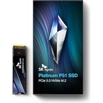 SK Hynix Platinum P51 2TB SSD, PCIe 5.0 NVMe 2.0, 14.700 MB/s Schreiben, Gen5 M.2 2280, geeignet für Power-User und Gamer, kompatibel mit Laptop, Desktop und Konsolen