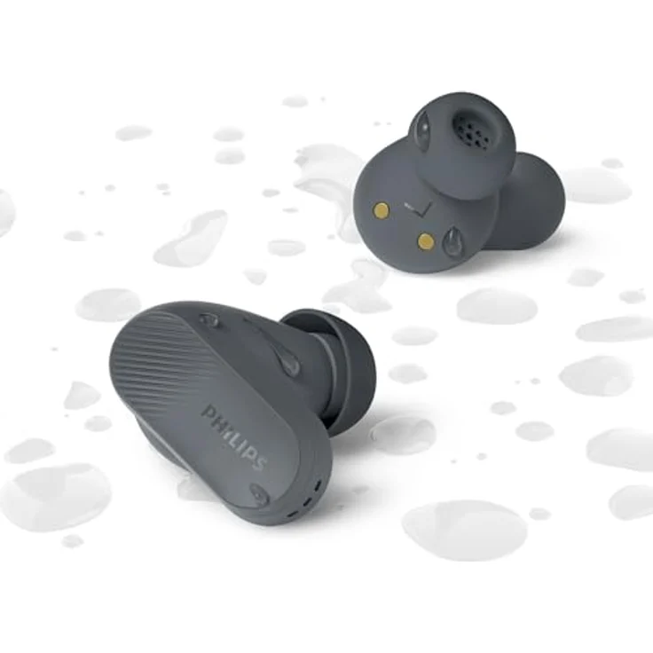 Philips TAT3509GY grau In-Ear Kopfhörer mit Ladecase im Taschenformat und Noise Cancelling – Bild 3