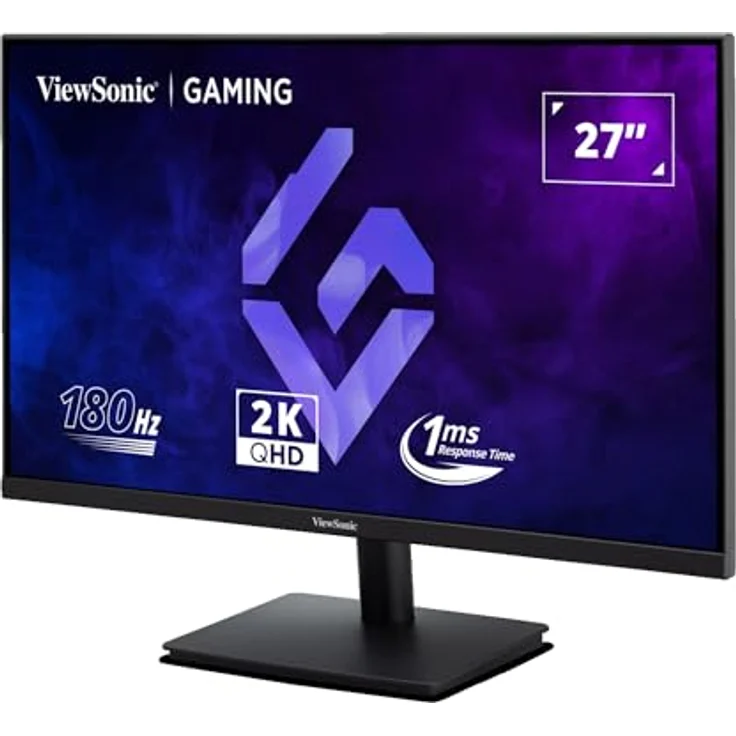 ViewSonic VX27G1-2K 27 Zoll 180 Hz Gaming-Monitor, 1440p 2K QHD, IPS, 1 ms MPRT, G-Sync und FreeSync Premium, HDR10, Eye Care, HDMI 2.0 x2, DisplayPort x1 – Bild 1