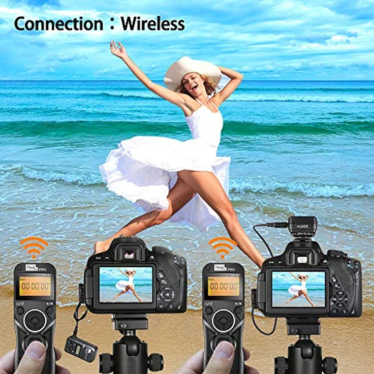 Pixel TW-283 E3 Infrarot-Auslöser Fernauslöser Timer Fernbedienung für Canon Digital SLR Kamera 80D 70D 60D 760D 750D 700D 650D 600D 550D 500D 450D 400D 350D 300D 100D 1300D 1200D 1100D 1000D – Bild 4