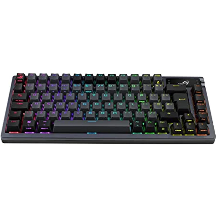 ASUS ROG Azoth RGB Gaming-Tastatur (dt. Layout, 75% Tastaturformfaktor, mechanische ROG NX-Switches, OLED-Display, mit Bluetooth® oder 2,4-GHz-RF Wireless, USB, Windows & MacOS-Modus, schwarz) – Bild 2