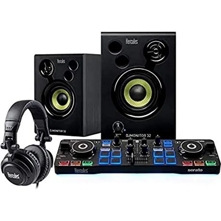 Hercules 4768223 DJStarter Kit: The Complete kit to Start DJing with Serato DJ Lite.