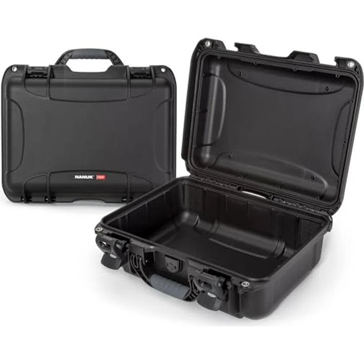 Nanuk Kunststoffkoffer 920, robuster Fotokoffer mit PowerClaw Verriegelungssystem, wasserdicht und staubdicht, Schwarz – Bild 2
