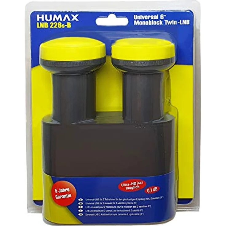 HUMAX Digital Monoblock LNB Twin LNB 228-B, Astra & Hotbird, Wetterschutzgehäuse für 2-Receiver-2-Satelliten Full HD, 3D, UHD, 4k, HDTV – Bild 8