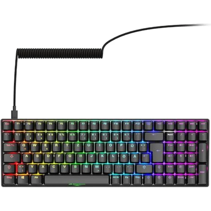Sharkoon SKILLER SGK50 S2 Gaming Tastatur - Hot-Swap Gateron Brown Switches, RGB-Beleuchtung, QWERTZ-Layout, schwarz – Bild 3