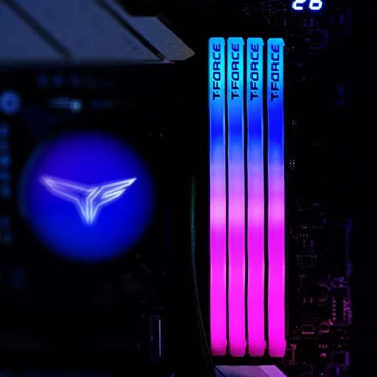 Team T-FORCE Delta RGB Schwarz 32GB Kit DDR5 (2x16GB) 7200MHz, CL34, FF3D532G7200HC34ADC01 – Bild 5