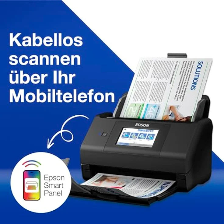 Epson WorkForce ES-580W Dokumentenscanner B11B258401 (A4, 24 Bits, Ultraschallsensor, Duplex, USB... – Bild 4