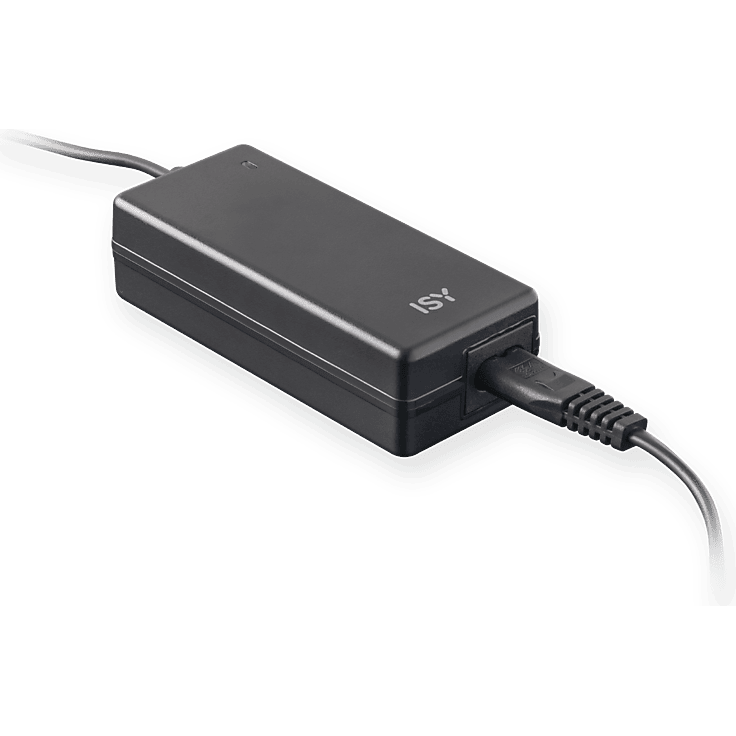 ISY IAC-1103-1, Universelles Laptop-Netzteil mit 65 Watt Leistung, Schwarz
