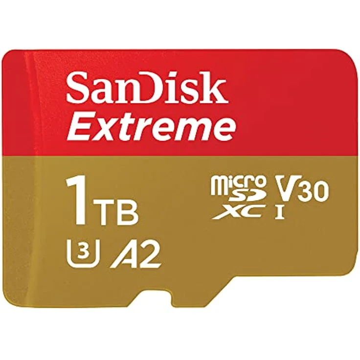 SanDisk Extreme microSDXC UHS-I Speicherkarte 1 TB + Adapter (Für Smartphones, Actionkameras und Drohnen, A2, C10, V30, U3, 190 MB/s Übertragung, RescuePRO Deluxe) – Bild 1