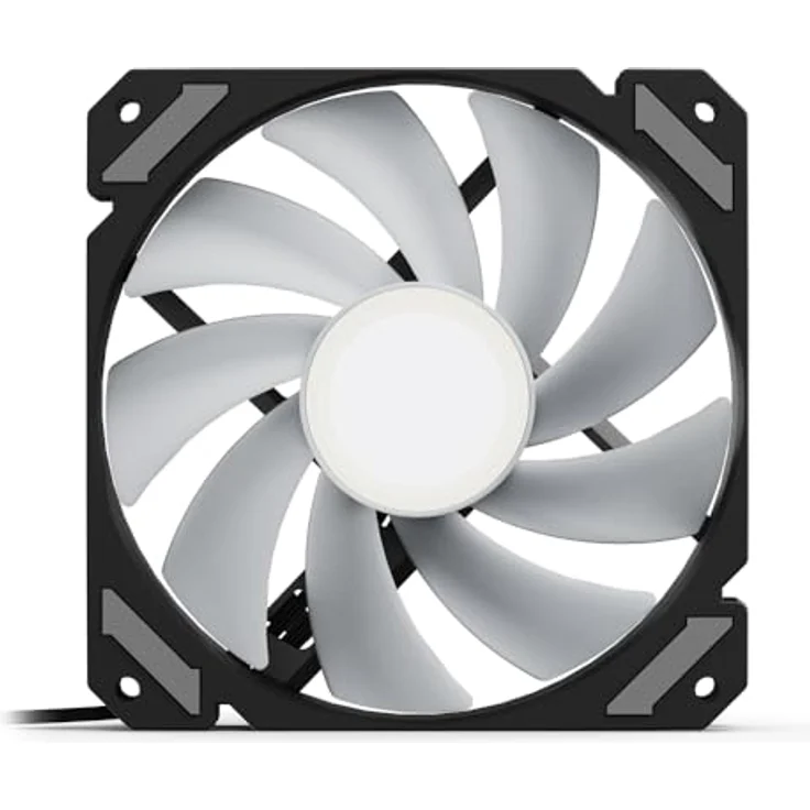 Sharkoon SHARK Mirror RGB PWM Gehäuselüfter, 120 mm, schwarz, mit Unendlichkeitsspiegel-Design, 500-1500 U/min – Bild 4