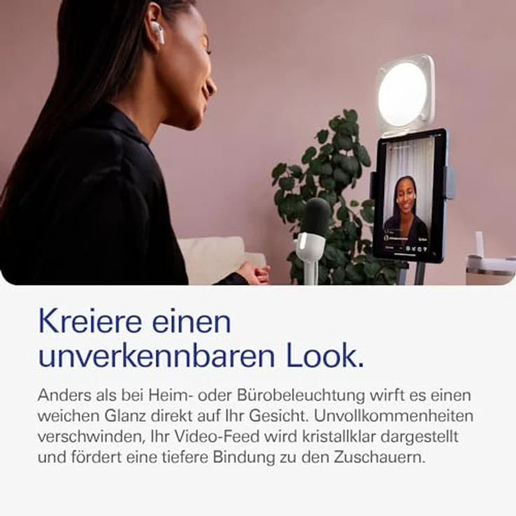 Elgato Key Light Neo – Profi-Licht für Videokonferenzen, blendfrei, verstellbare Monitorklemme, manuelle oder WLAN-Steuerung, Office/Streaming, Teams/Zoom/Slack/Twitch/Youtube – Laptop, PC, Mac – Bild 5