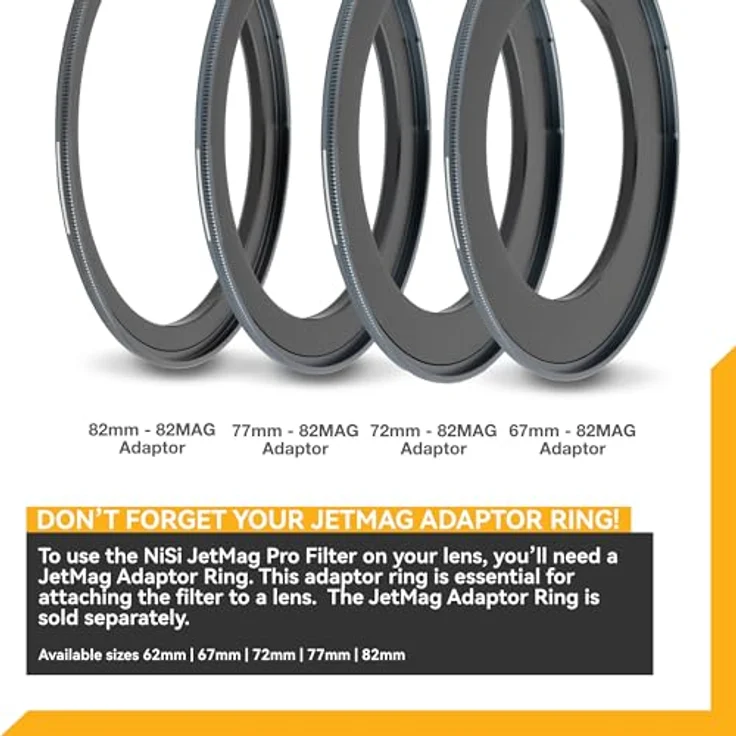 NiSi JetMag Pro 82MAG UV/IR Cut Filter - Magnetischer UV & IR blockierender Objektivschutzfilter - Blockiert UV unter 390 nm & IR über 700 nm - Nanobeschichtetes optisches Glas, ultradünner Rahmen – Bild 4