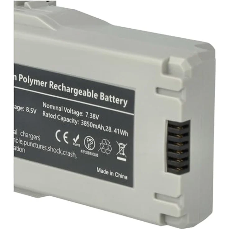 vhbw Drohnenakku Li-Polymer 3850 mAh für DJI Mini 3 Pro, Mini 3, Mini 4 Pro, hellgrau, inkl. Kurzschluss- und Überhitzungsschutz – Bild 6