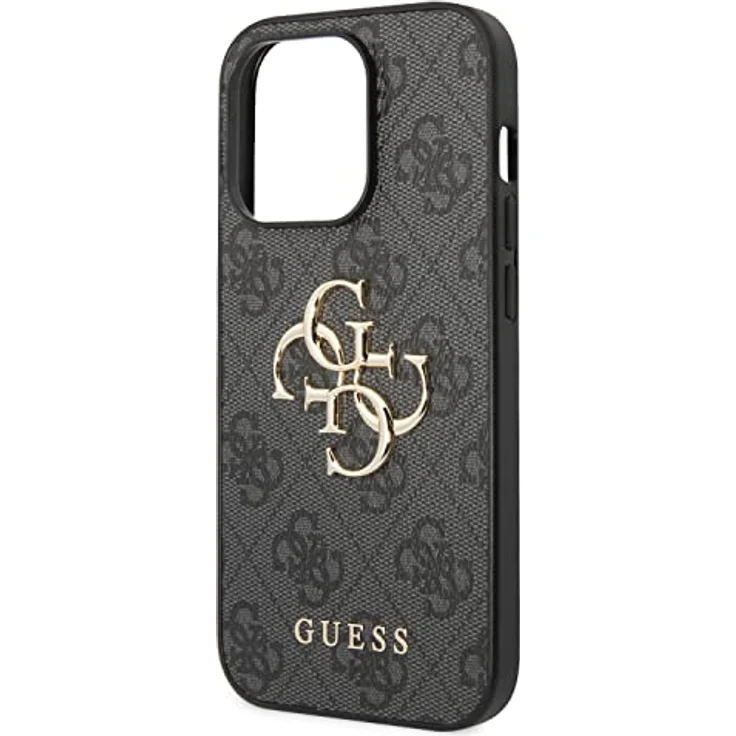 GUESS GUHCP15X4GMGGR Hülle für iPhone 15 Pro Max 6.7" grau hardcase 4G Big Metal Logo – Bild 5