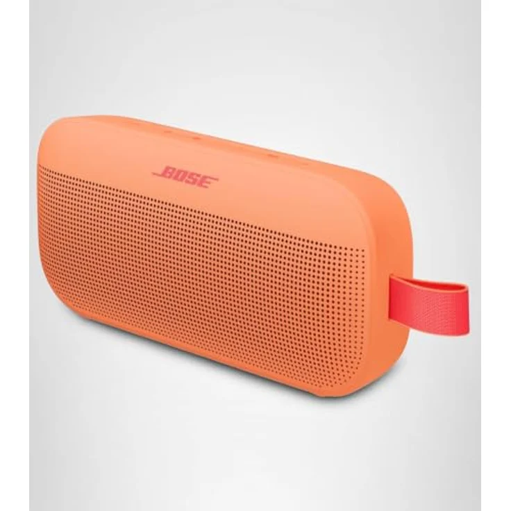 Bose SoundLink Flex Tragbarer Bluetooth Lautsprecher (2. Gen.), wasserdicht und staubdicht, 12 Stunden Akku, naturgetreuer Klang, Pfirsichfarbener Sonnenuntergang – Bild 6