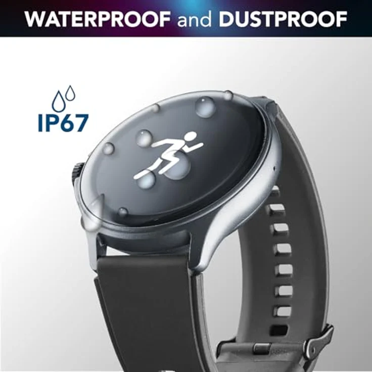 Cellularline ION PRO ROUND Smartwatch (3,5 cm/1,38 Zoll, für iOS und Android, wasser- und staubresistent, 7 Tage Akkulaufzeit) – Bild 5