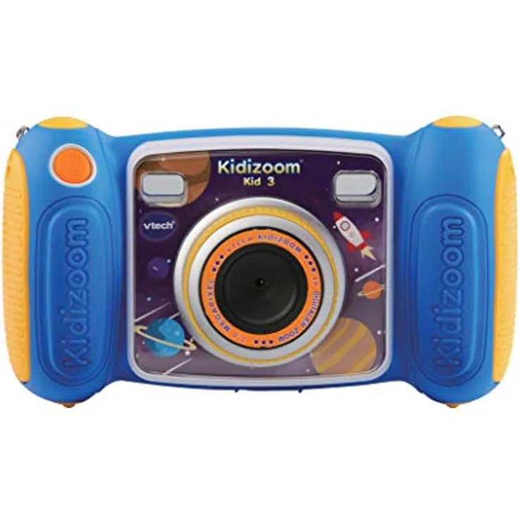 Vtech Kidizoom Kid 3 blau, Kinderkamera mit idealer Unterstützung für Spiel und Phantasie