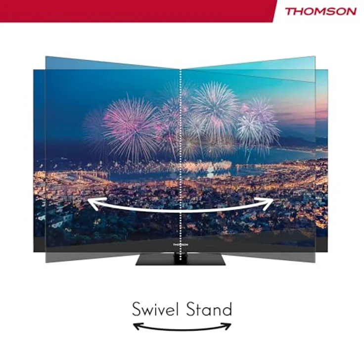 THOMSON QLEDTV 55", 139cm UHD, 60Hz, Google TV, HDR, Triple-Tuner, Schwarz – Bild 8