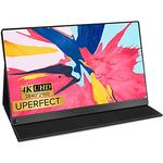 UPERFECT Portable Monitor 4K, Tragbarer Monitor 15,6 Zoll Mobiler Display mit 3840 * 2160 UHD IPS Bildschirm HDMI USB C OTG für PC Laptop Handy PS3/4/5 Xbox Switch Fotografen Videoeditoren
