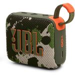 JBL Go 4 in Camouflage – Tragbare Bluetooth-Lautsprecher-Box Pro Sound, tiefem Bass und Playtime-Boost-Funktion – Wasserfest und staubfest – 7 h Laufzeit