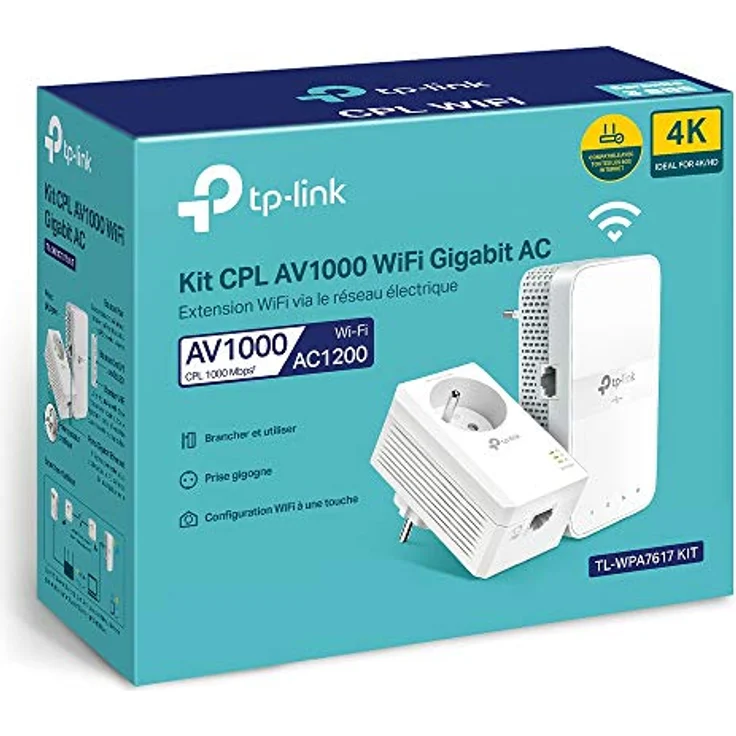 TP-Link AV1000 Gigabit Powerline AC1200, Powerline Adapter mit 1200 Mbit/s und bis zu 300 Meter Reichweite, Weiss – Bild 8