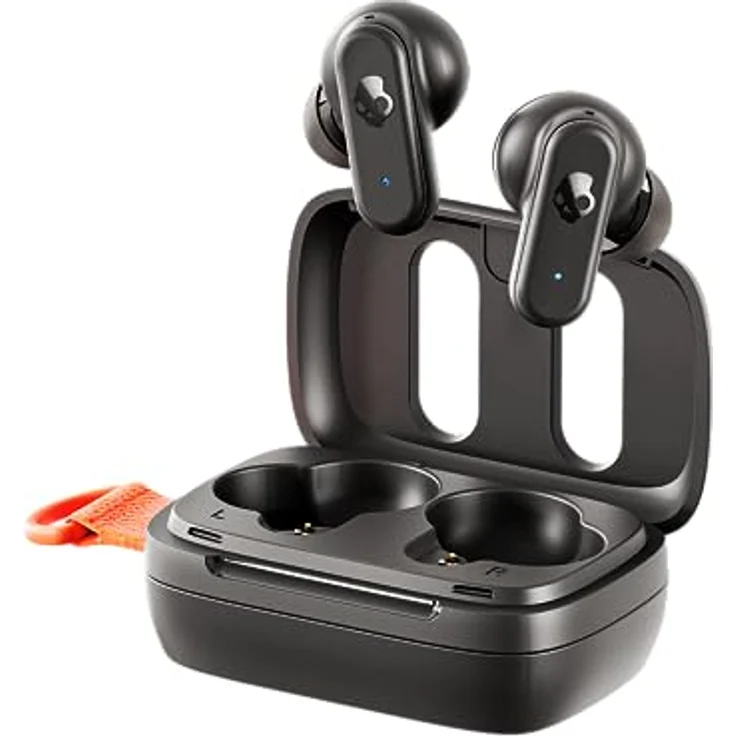 Skullcandy Dime 3 In-Ear Wireless-Kopfhörer, 20 Std. Akkulaufzeit, Mikro, kompatibel mit iPhone, Android und Bluetooth-Geräten - Schwarz – Bild 1