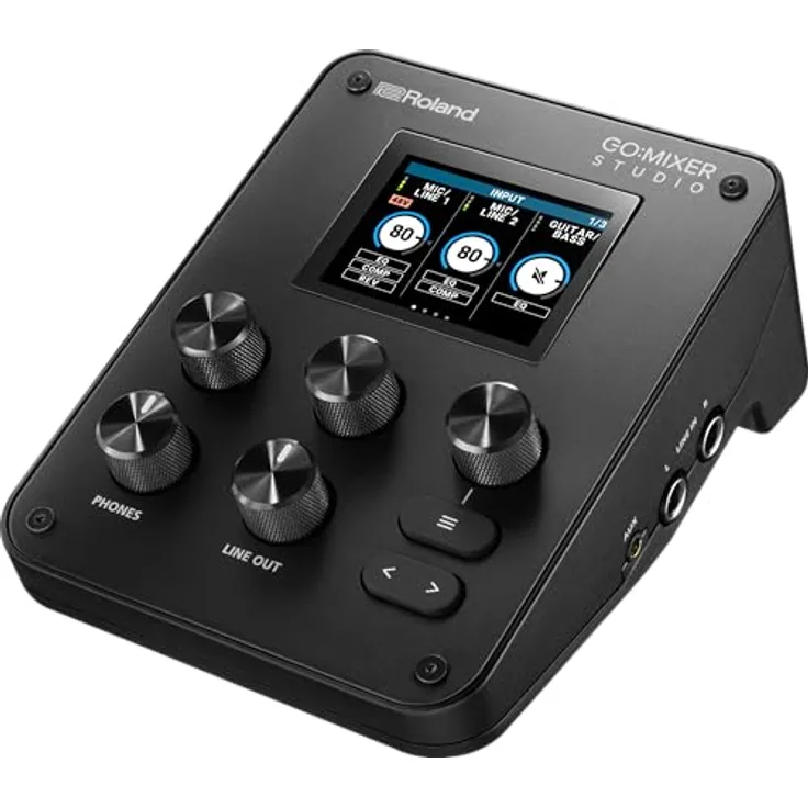 Roland GO:MIXER STUDIO, tragbarer Audio-Mixer/Interface mit 12 Eingangskanälen und 24 Bit/192 kHz Studioqualität