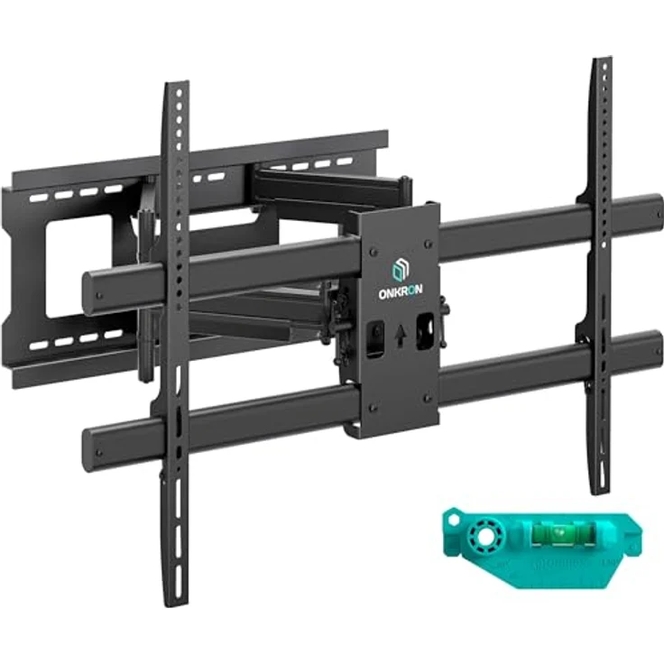 ONKRON M10-B TV Wandhalterung schwenkbar für 42-120 Zoll TV bis zu 100 kg, Ultra Slim ausziehbar & neigbar, max VESA 1000x600, Schwarz – Bild 1