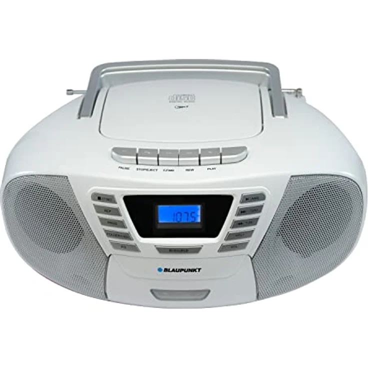 Blaupunkt B 120 WH tragbarer Kinder CD Player mit Bluetooth | Kassettenrekorder Kinder | Hörbuch Funktion | CD-Player mit USB | kleines CD-Radio | Aux In | PLL UKW Radio | Radio mit CD Spieler | Weiß – Bild 4