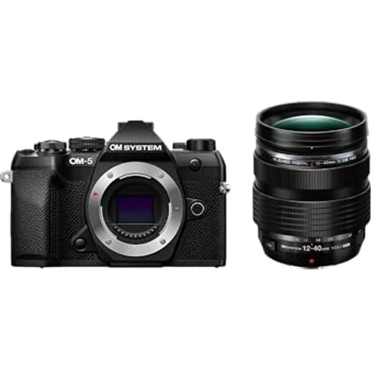 OM SYSTEM OM-5 Mark II, Micro Four Thirds Systemkamera mit 20 MP Live MOS-Sensor, 5-Achsen-Bildstabilisierung, IP53-Wetterschutz, inkl. M.Zuiko Digital ED 12-40mm F2.8 PRO Objektiv, Handheld HighRes Shot 50 MP