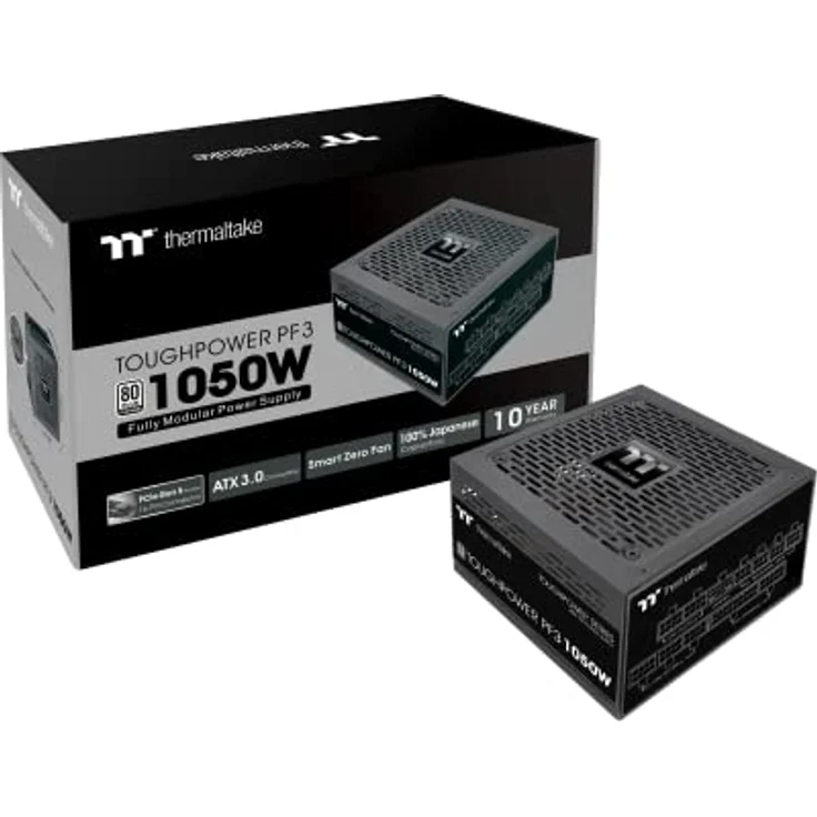 Thermaltake Toughpower PF3 1050W Gen 5 / ATX 3.0 / PCIe Gen 5 Ready/Smart Zero Fan / 80 Plus Platinum/Fully Modular – Bild 1