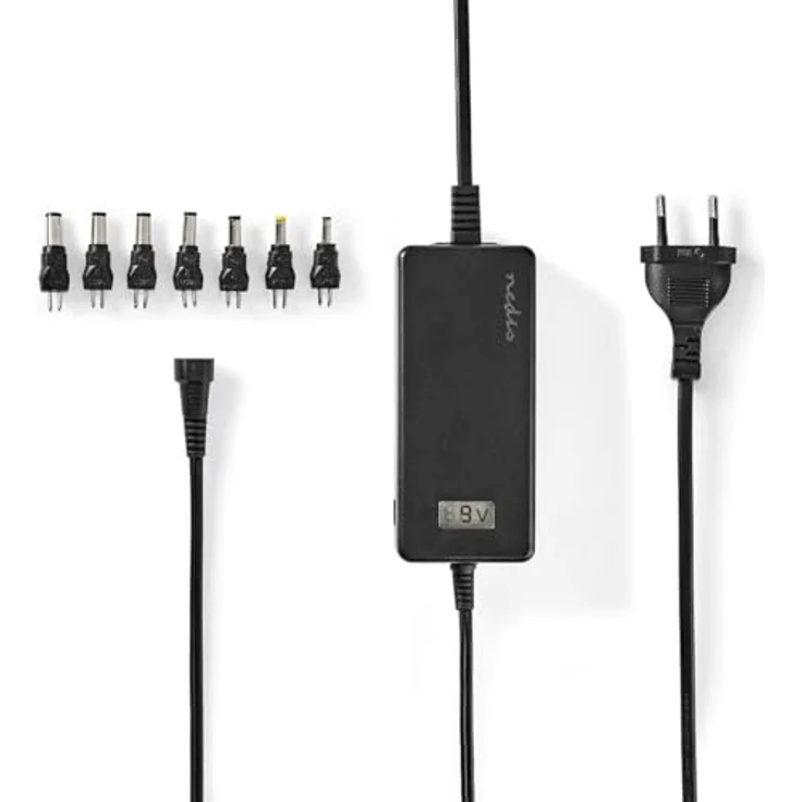 Nedis Universal Power Supply (36 W), Notebook Netzteil mit 7 Wechselsteckern, Schwarz – Bild 2