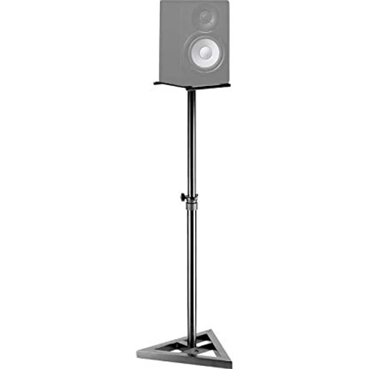 Stagg 2 höhenverstellbare Studio Monitor Stative, Stahlkonstruktion mit 40 kg Traglast, 80-130 cm höhenverstellbar – Bild 5