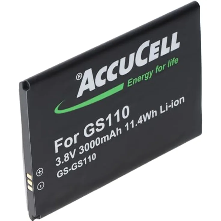 AccuCell Akku kompatibel mit Gigaset GS110, Li-ion 3.8V 3000mAh 11.4Wh, ersetzt V30145-K1310-X471